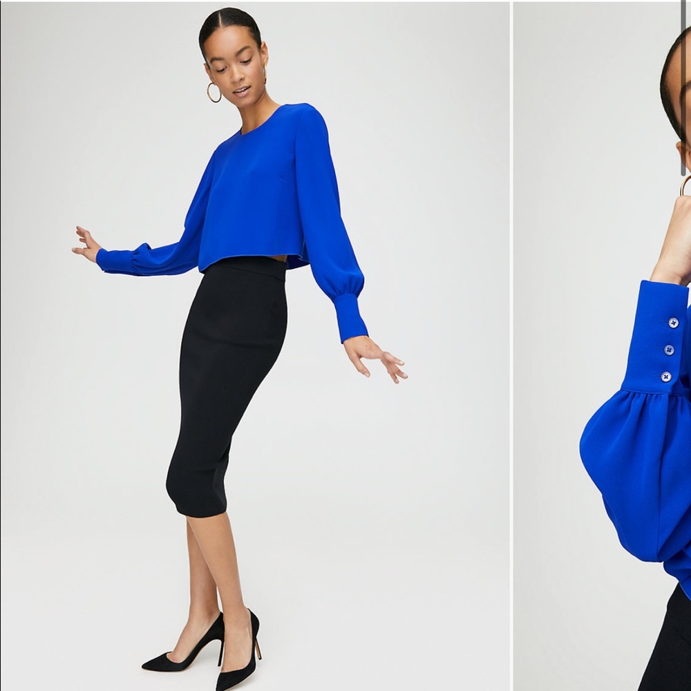 Aritzia Babaton Parsons Blouse NWT